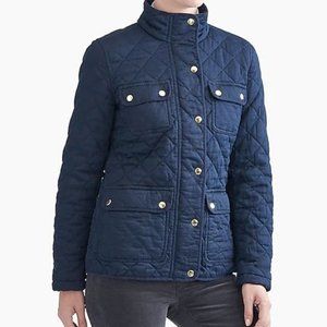 J. Crew Factory Navy Quilted field jacket Size Small